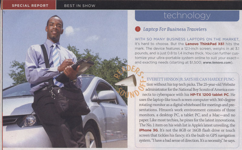 <i>Black Enterprise Magazine August 2008</i>